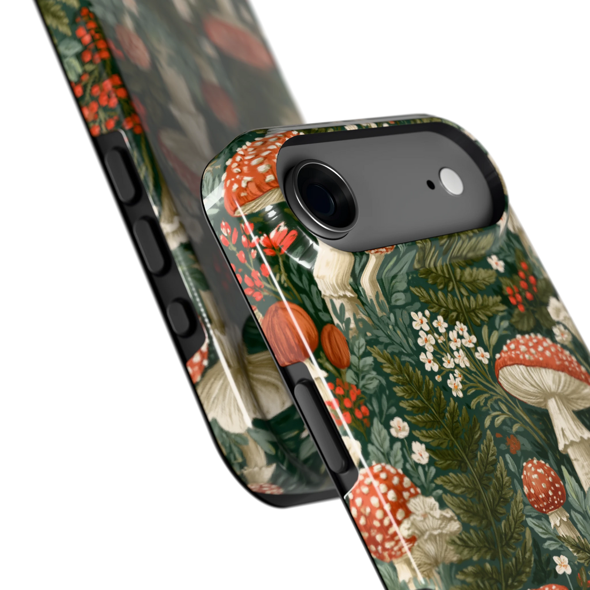 Vliegenzwammenbos hoesje voor iPhone Air, close-up