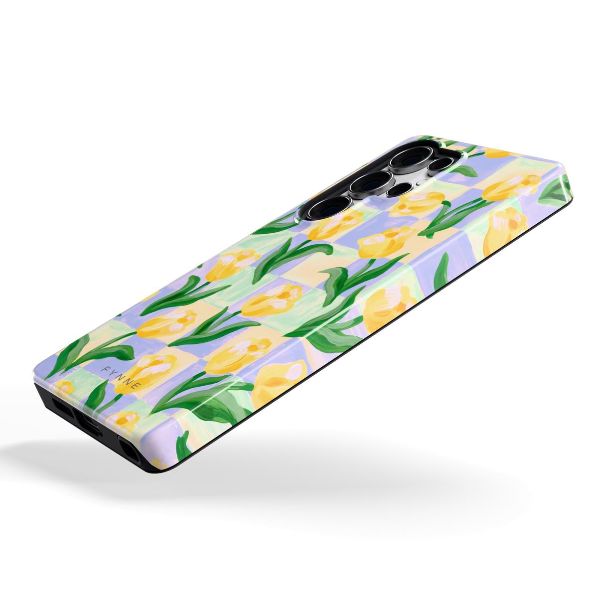 Tulpen Schaakbord hoesje voor Galaxy S25 Ultra, schuin