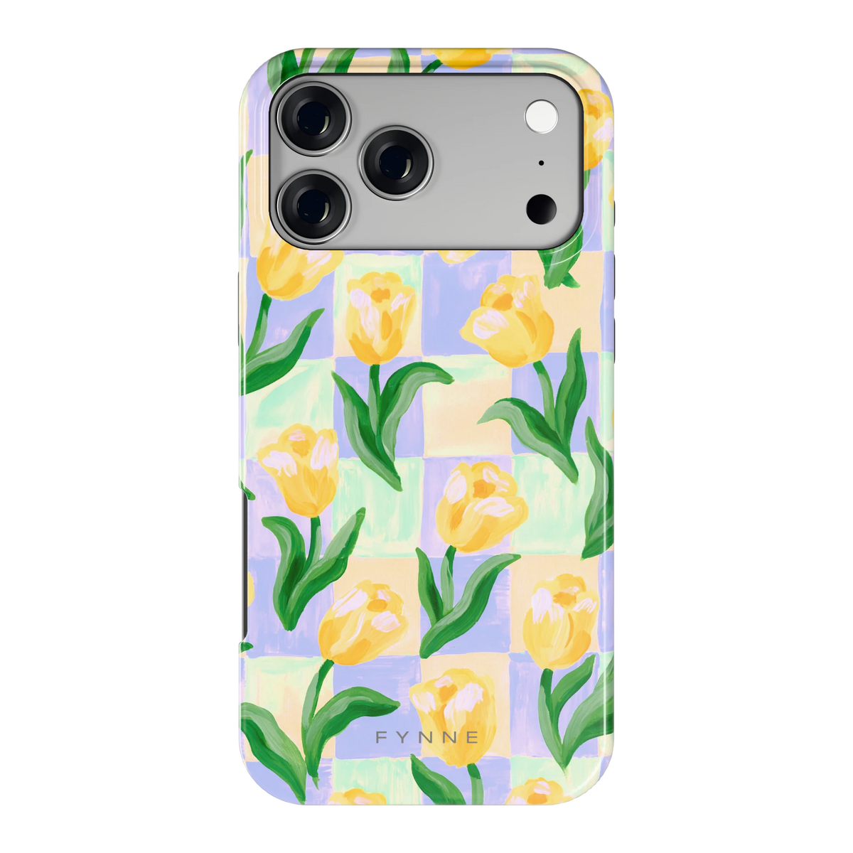Tulpen Schaakbord hoesje voor iPhone 17 Pro Max, achterkant