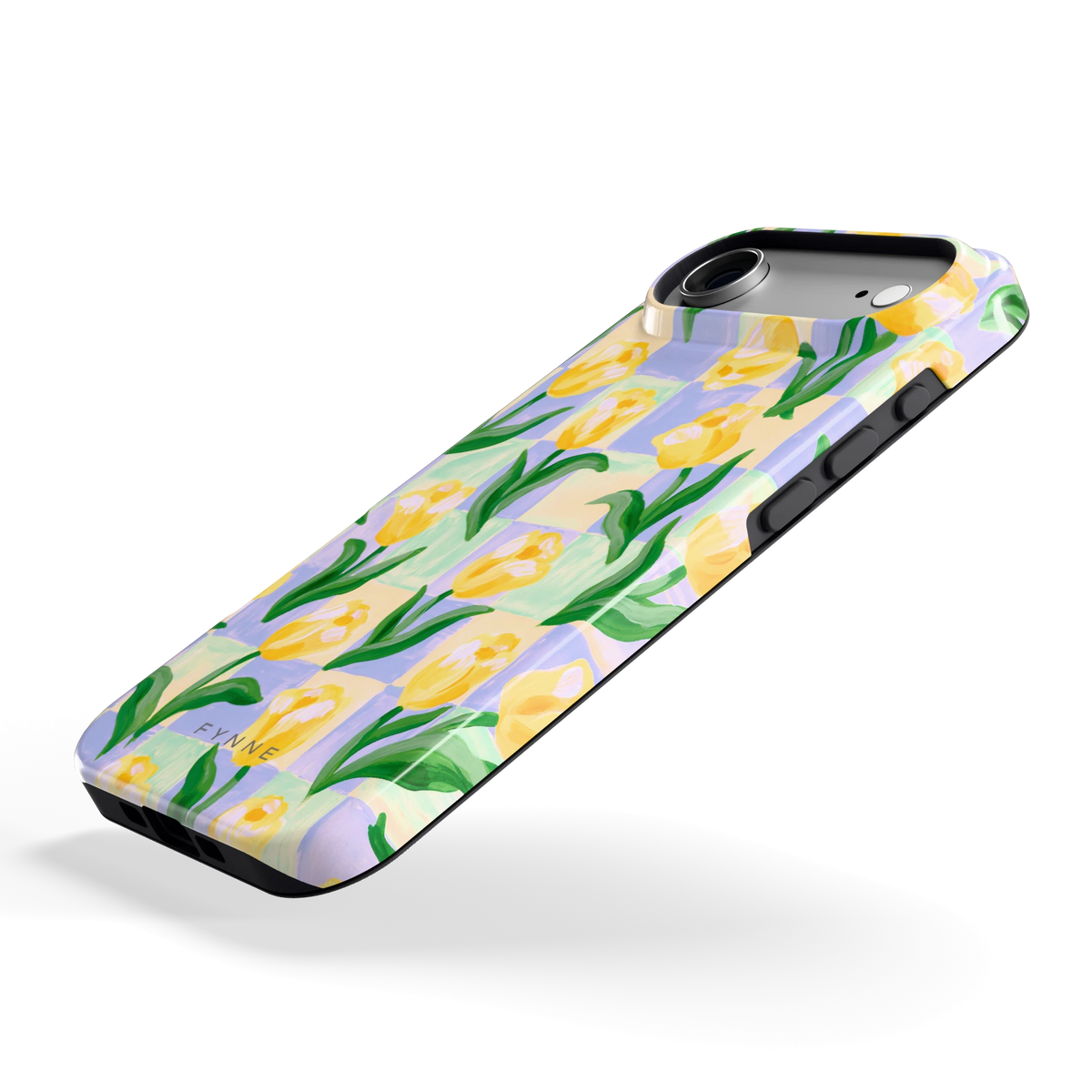 Tulpen Schaakbord hoesje voor iPhone Air, schuin