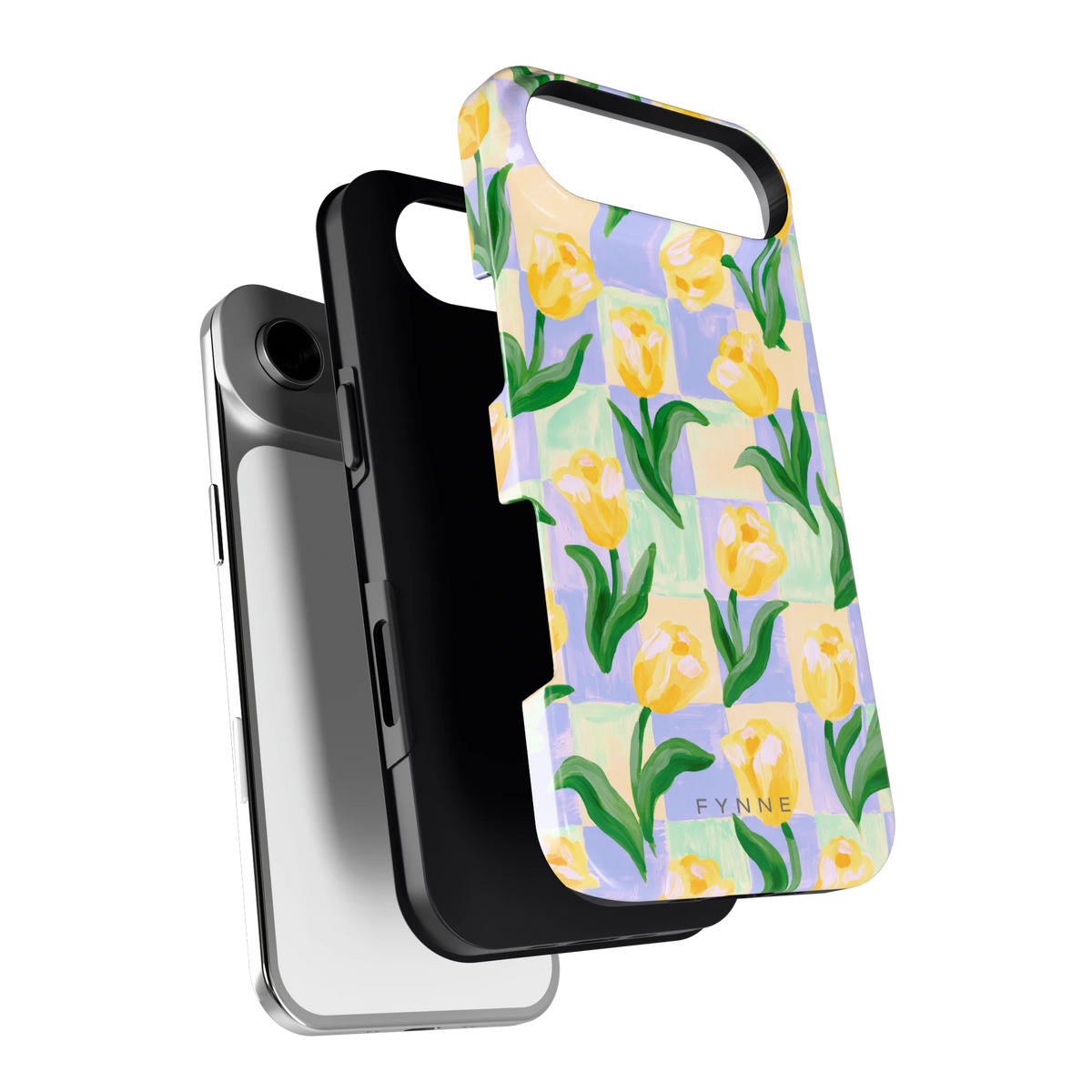 Tulpen Schaakbord hoesje voor iPhone Air, los van de telefoon