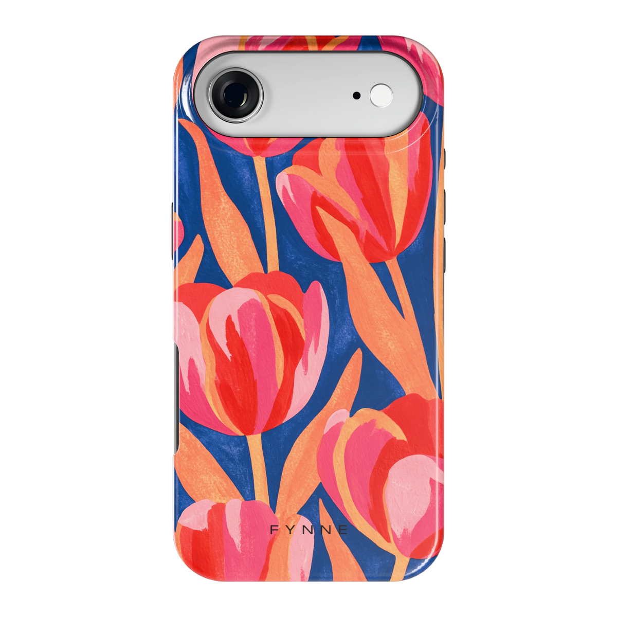 Geschilderde tulpen hoesje voor iPhone Air, achterkant