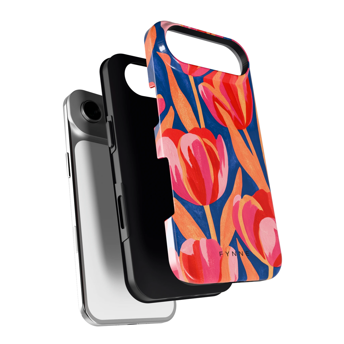 Geschilderde tulpen hoesje voor iPhone Air, los van de telefoon