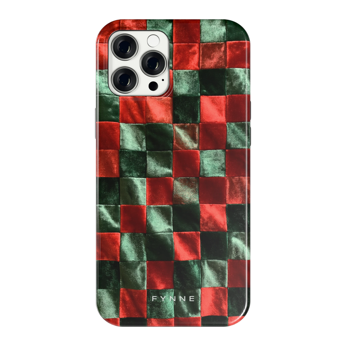Patchwork met fluweellook hoesje voor iPhone 12 Pro Max, achterkant
