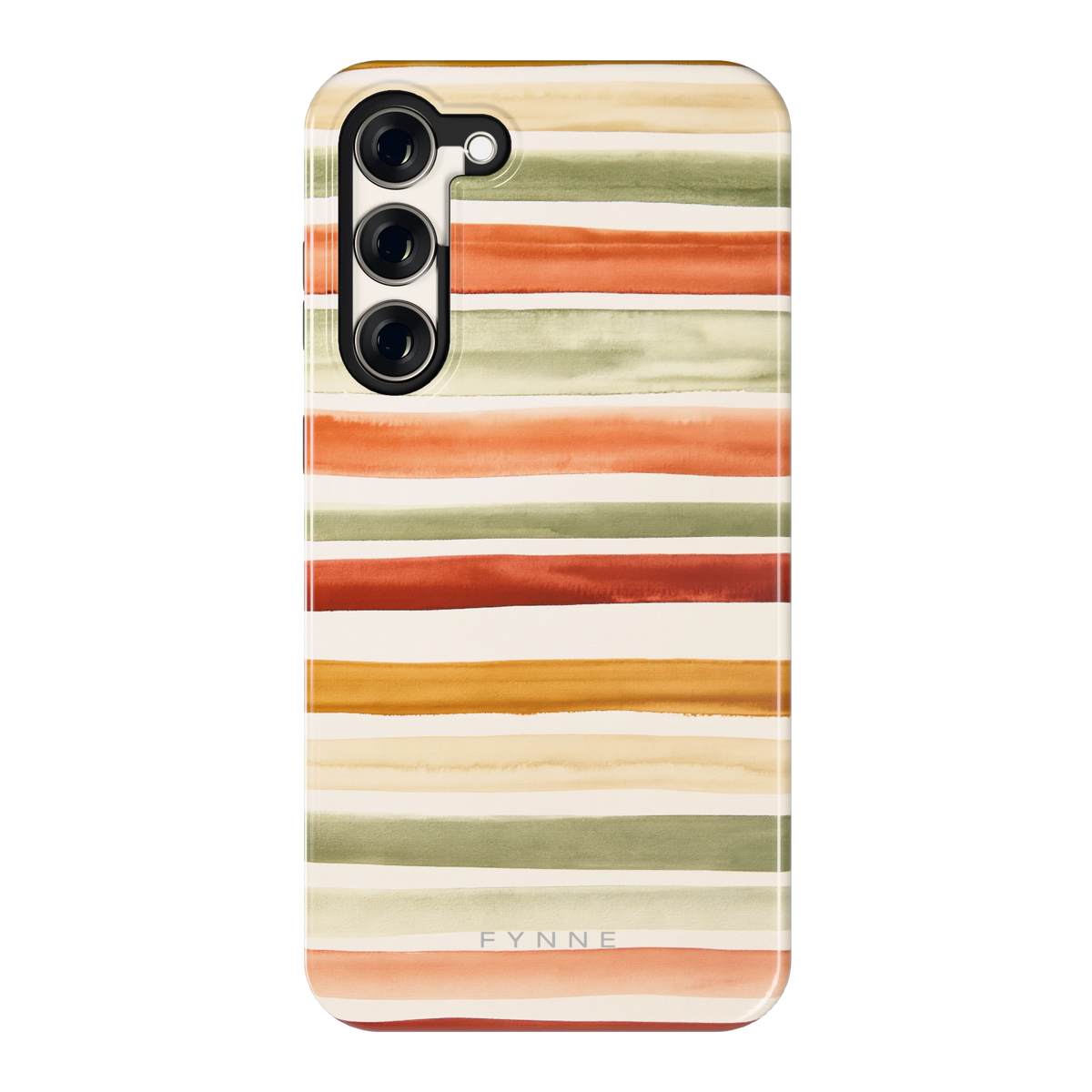 Aquarelstrepen hoesje voor Galaxy S23+, achterkant