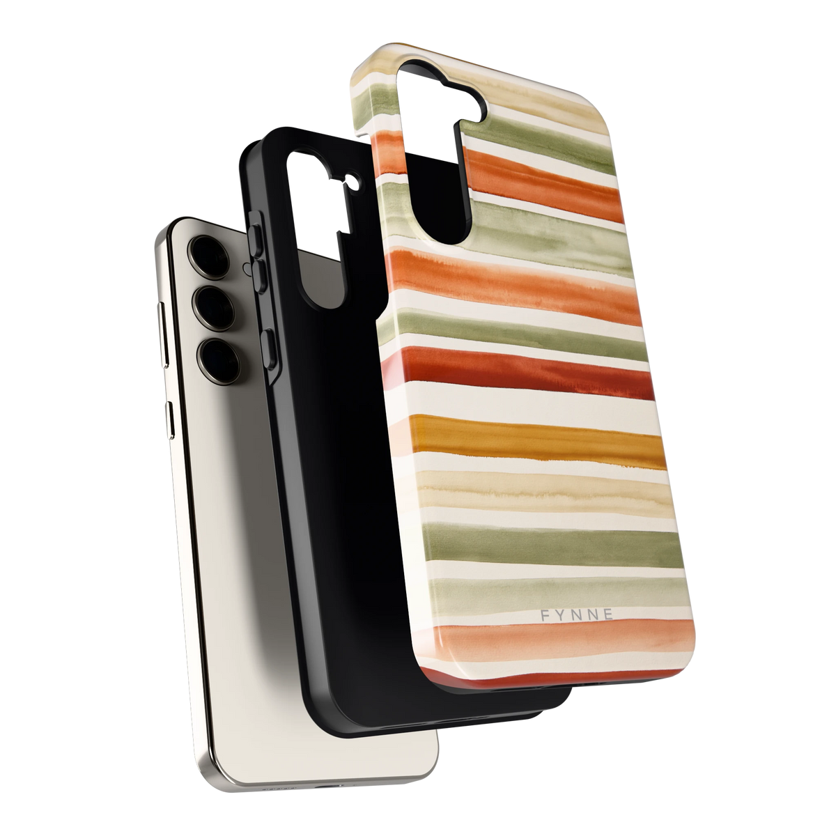 Aquarelstrepen hoesje voor Galaxy S23+, los van de telefoon