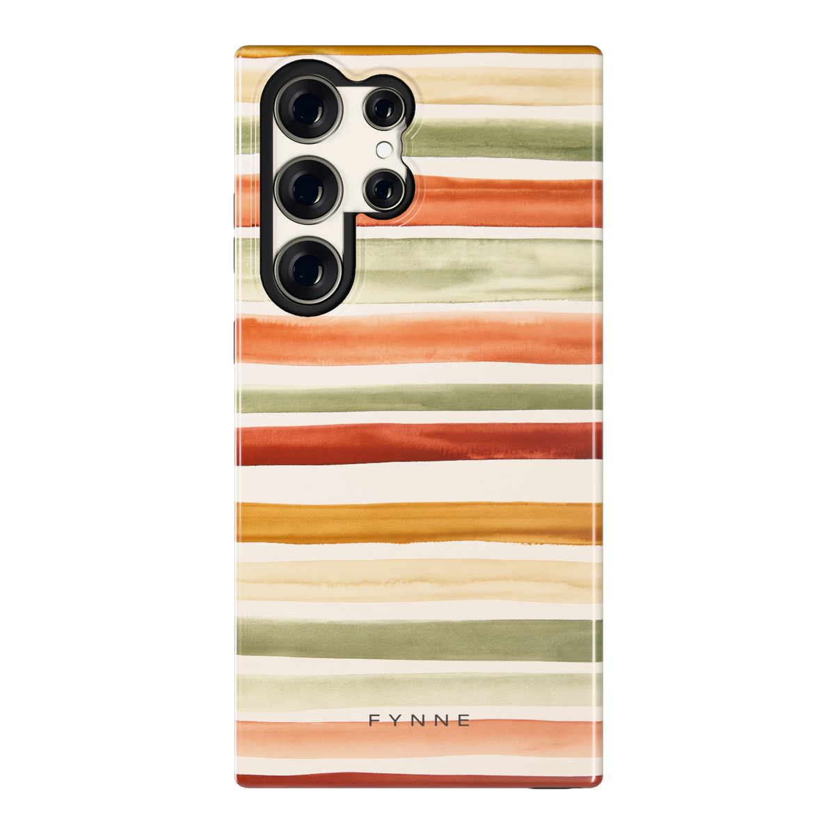 Aquarelstrepen hoesje voor Galaxy S23 Ultra, achterkant