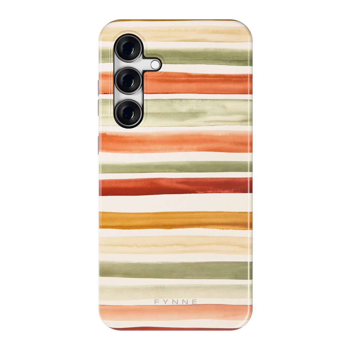 Aquarelstrepen hoesje voor Galaxy S24 FE, achterkant