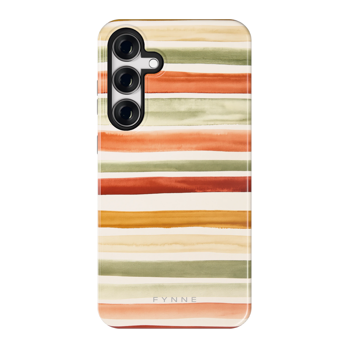 Aquarelstrepen hoesje voor Galaxy S24+, achterkant