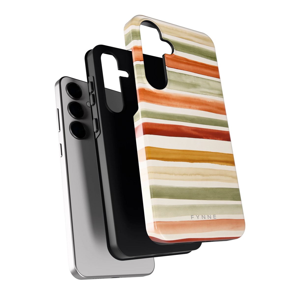 Aquarelstrepen hoesje voor Galaxy S24+, los van de telefoon