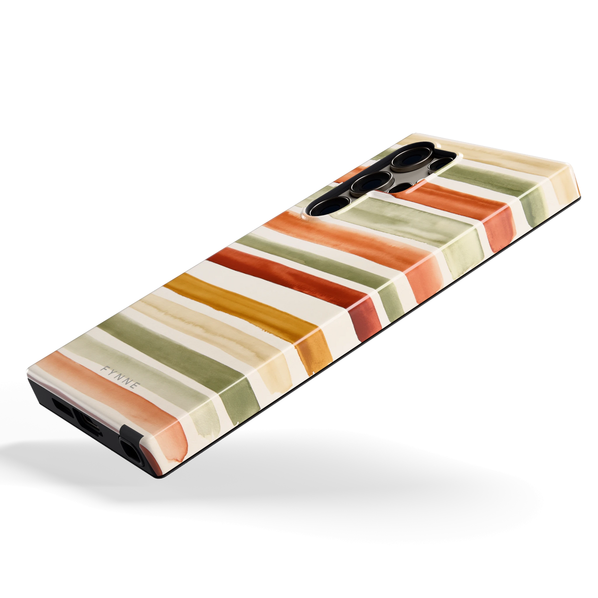 Aquarelstrepen hoesje voor Galaxy S24 Ultra, schuin