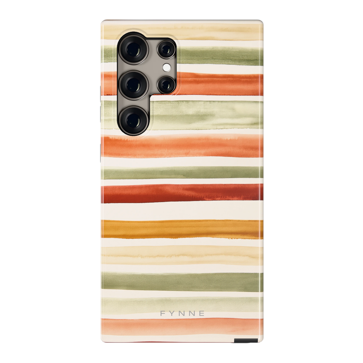 Aquarelstrepen hoesje voor Galaxy S24 Ultra, achterkant