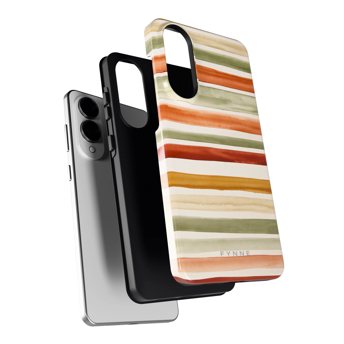 Aquarelstrepen hoesje voor Galaxy S25 Edge, los van de telefoon
