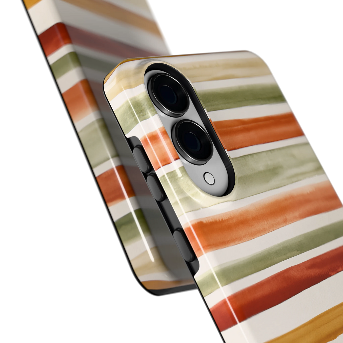 Aquarelstrepen hoesje voor Galaxy S25 Edge, close-up