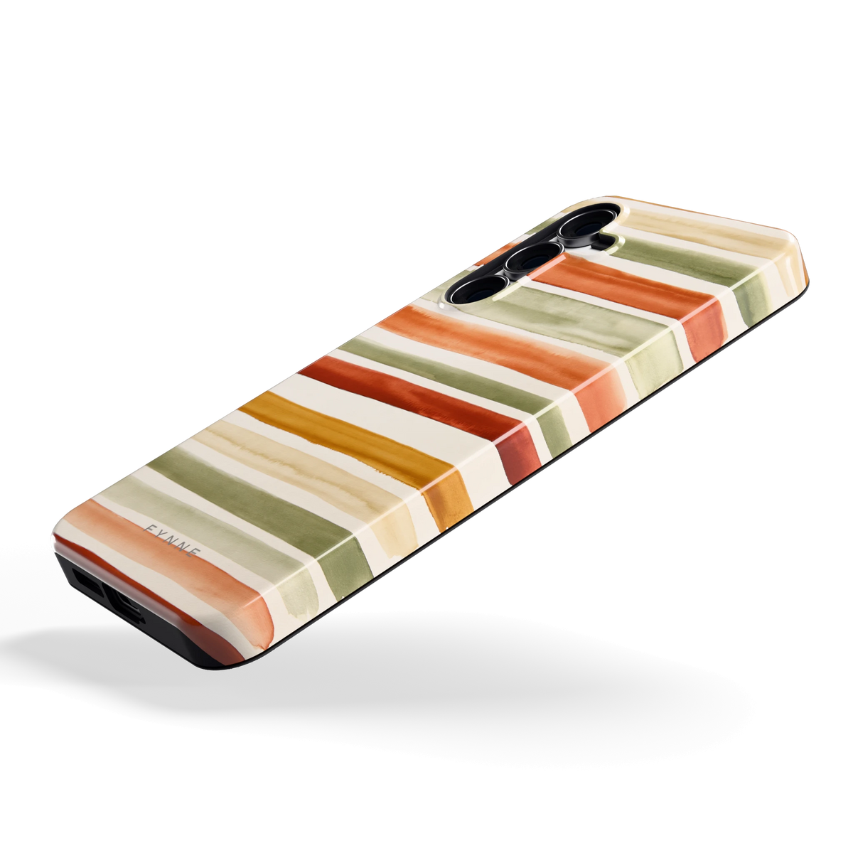 Aquarelstrepen hoesje voor Galaxy S25 FE, schuin