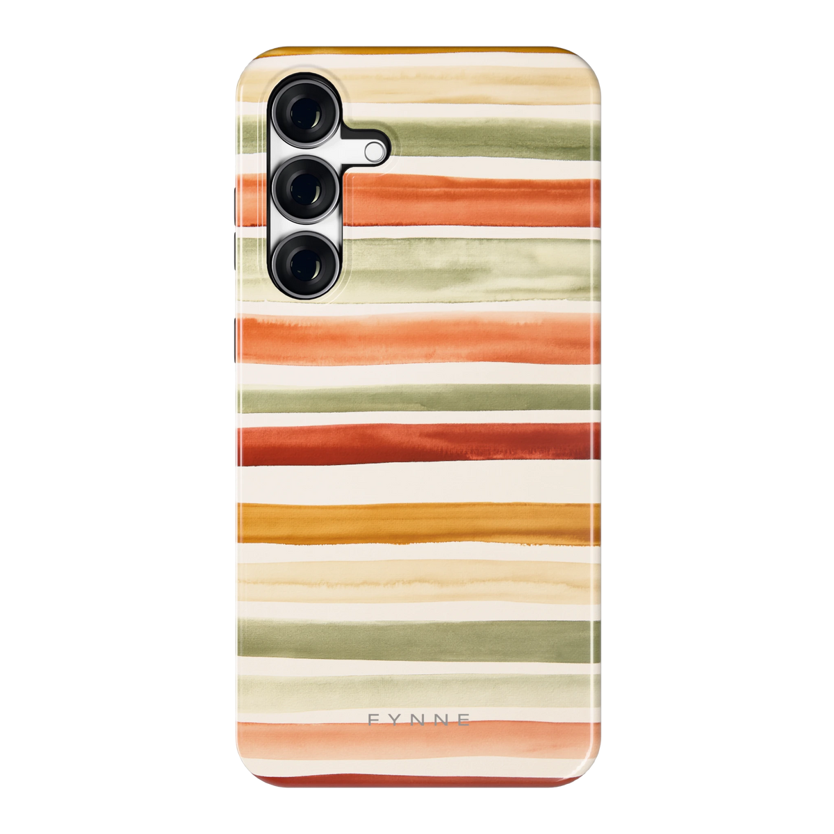 Aquarelstrepen hoesje voor Galaxy S25 FE, achterkant