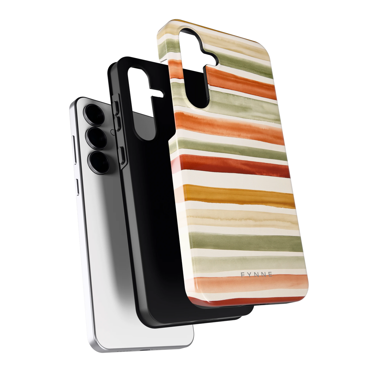 Aquarelstrepen hoesje voor Galaxy S25 FE, los van de telefoon