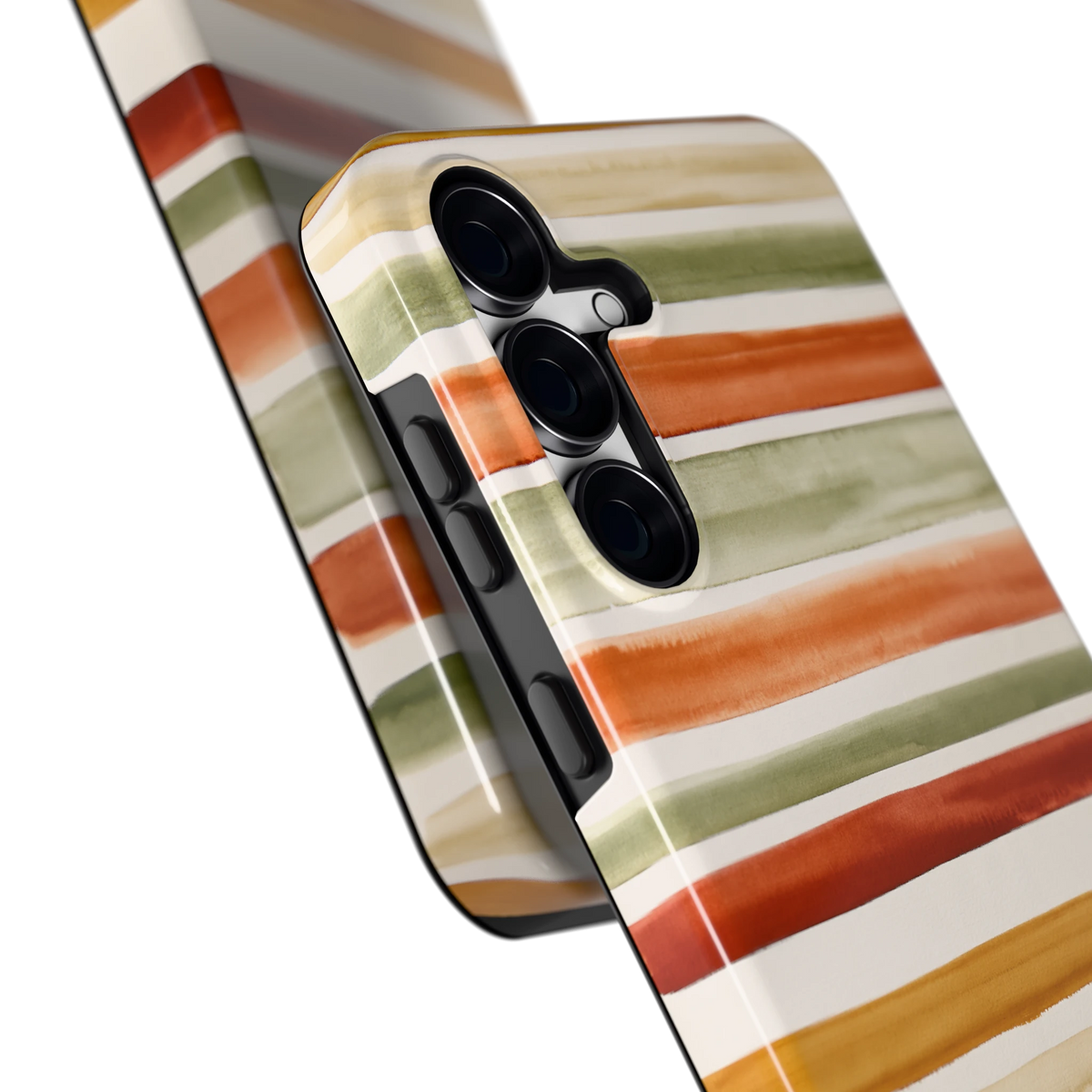 Aquarelstrepen hoesje voor Galaxy S25 FE, close-up