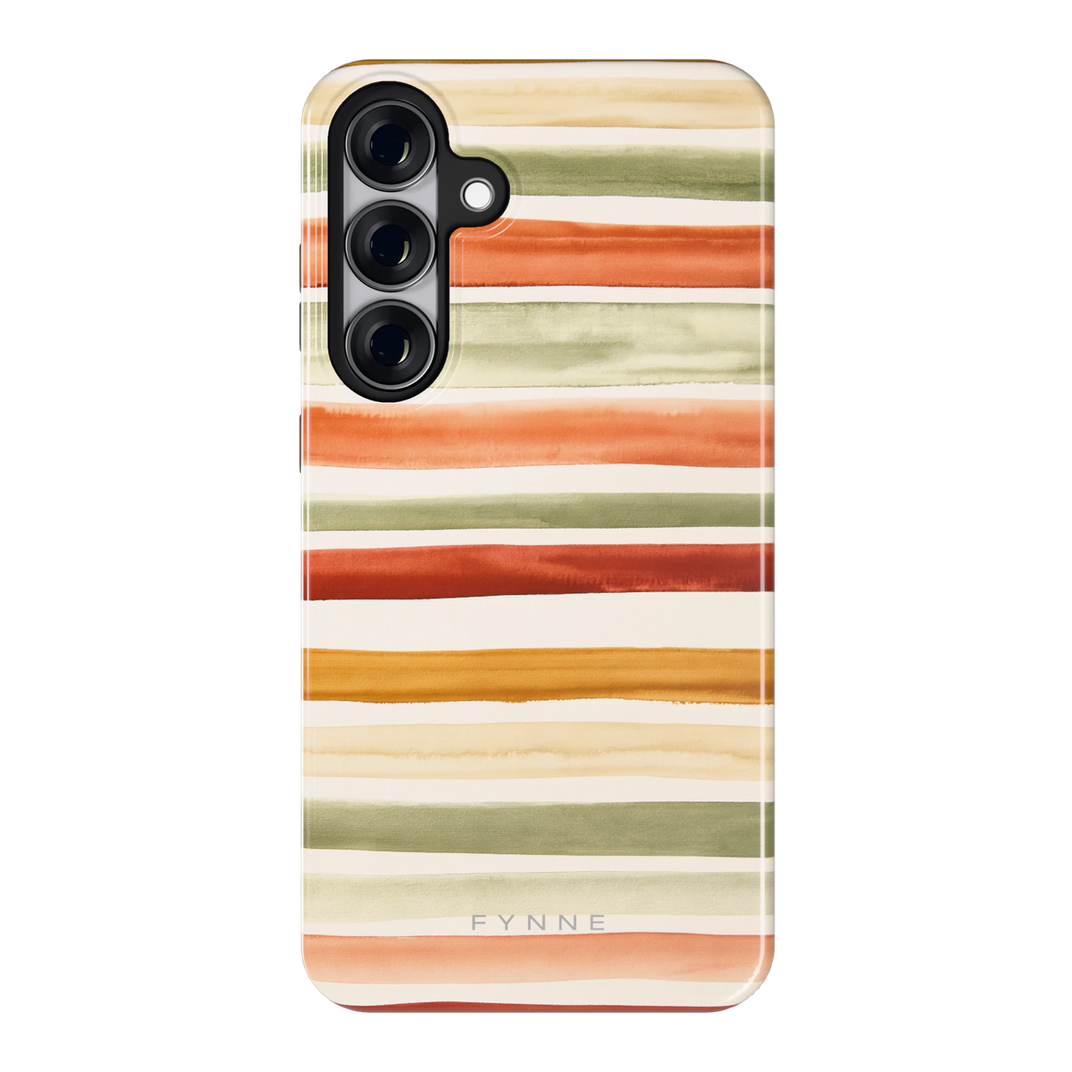 Aquarelstrepen hoesje voor Galaxy S25+, achterkant