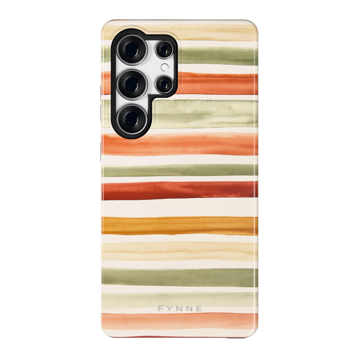 Aquarelstrepen hoesje voor Galaxy S25 Ultra, achterkant