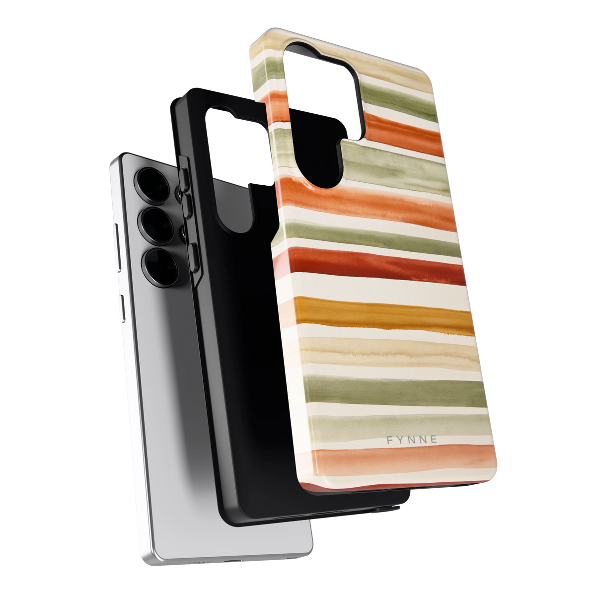 Aquarelstrepen hoesje voor Galaxy S25 Ultra, los van de telefoon