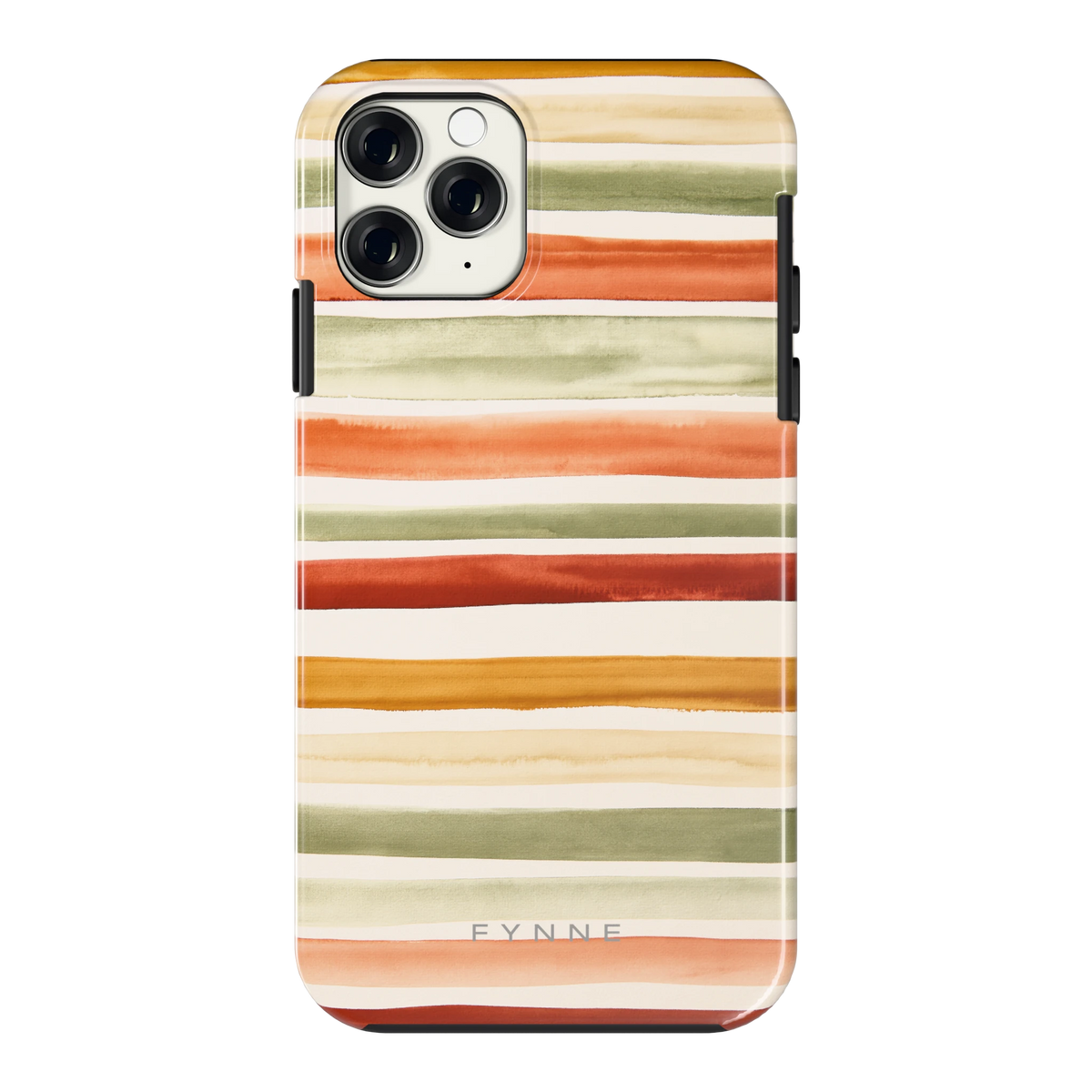 Aquarelstrepen hoesje voor iPhone 11 Pro, achterkant