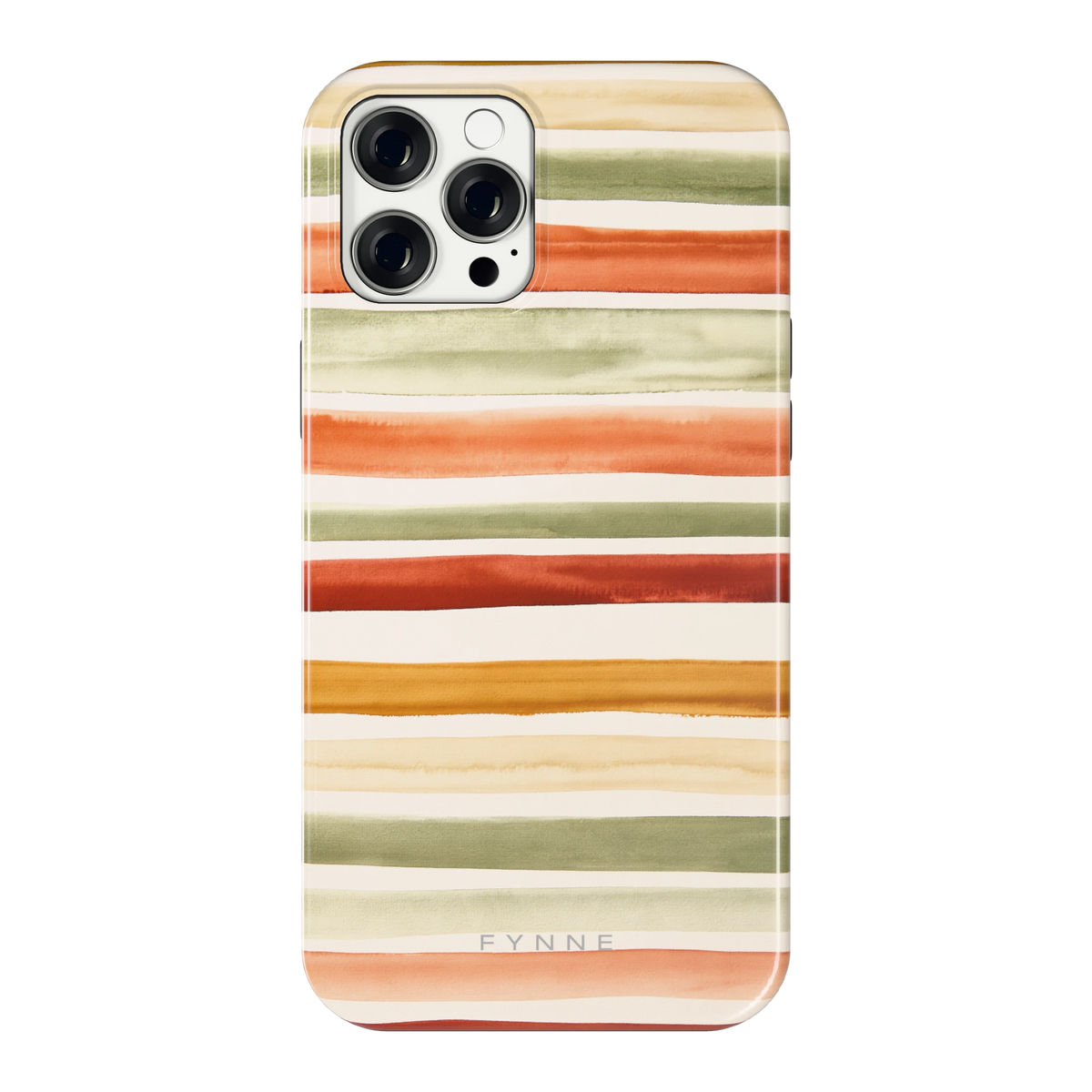 Aquarelstrepen hoesje voor iPhone 12 Pro Max, achterkant