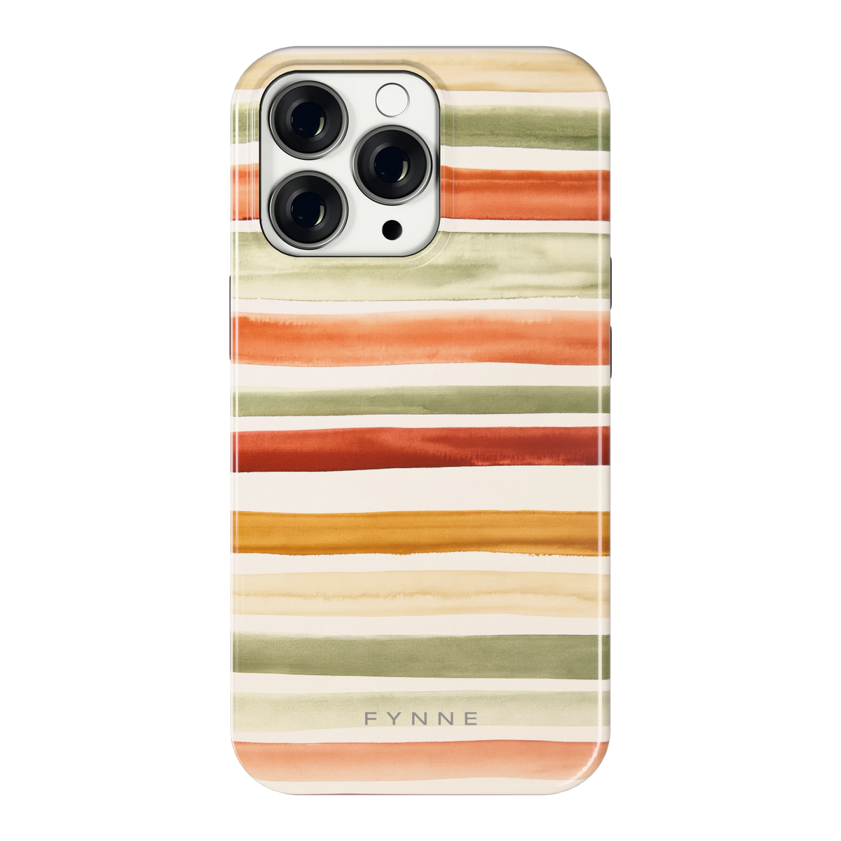 Aquarelstrepen hoesje voor iPhone 13 Pro, achterkant