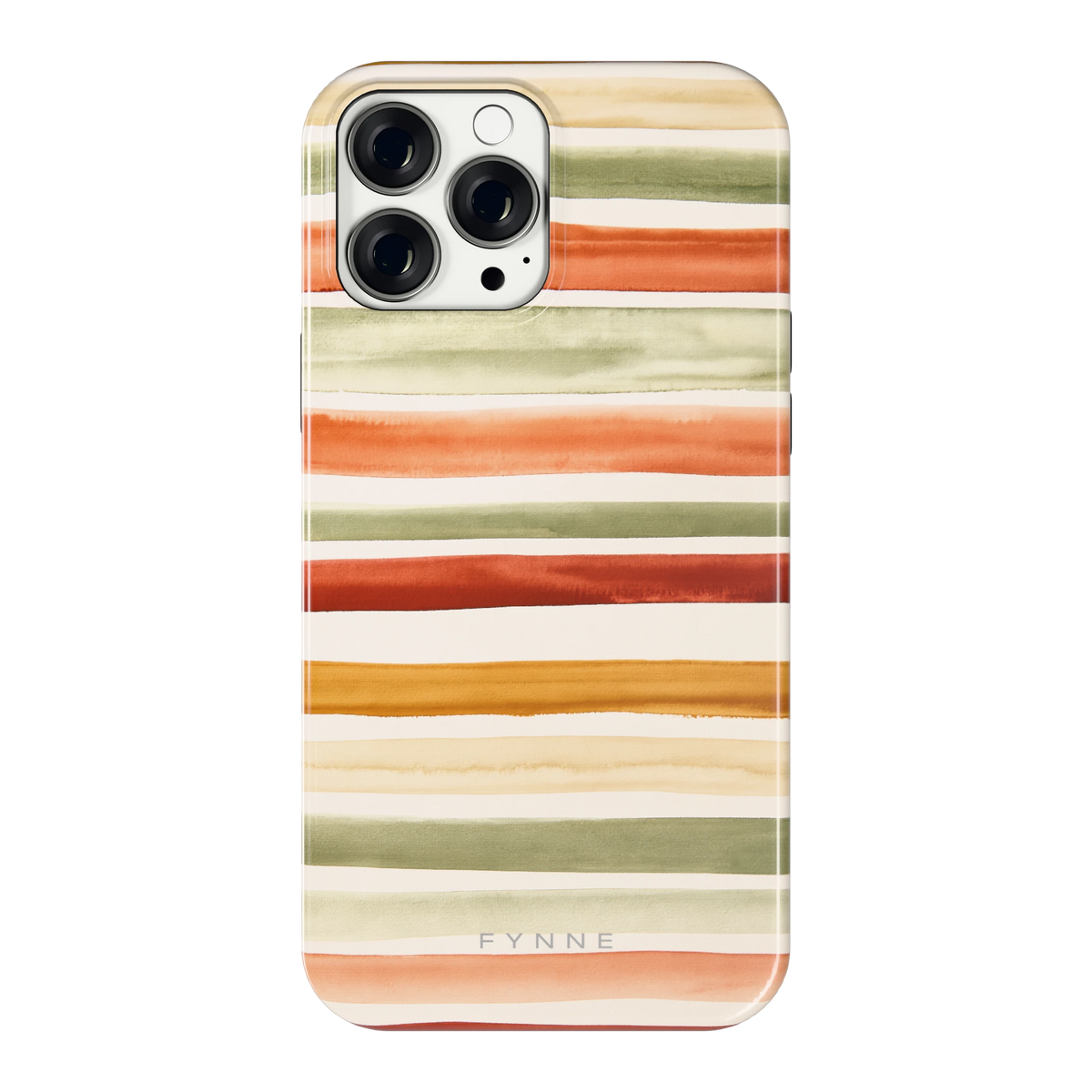 Aquarelstrepen hoesje voor iPhone 13 Pro Max, achterkant
