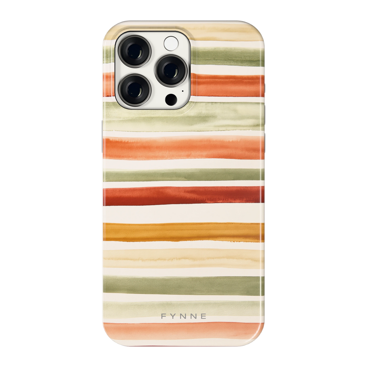 Aquarelstrepen hoesje voor iPhone 15 Pro Max, achterkant