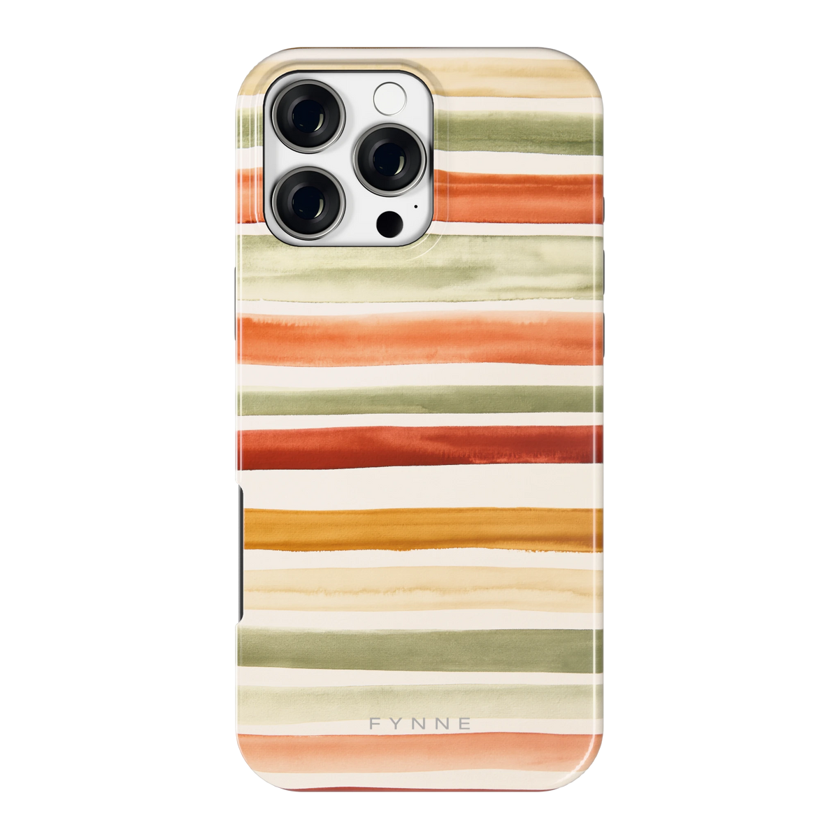 Aquarelstrepen hoesje voor iPhone 16 Pro Max, achterkant