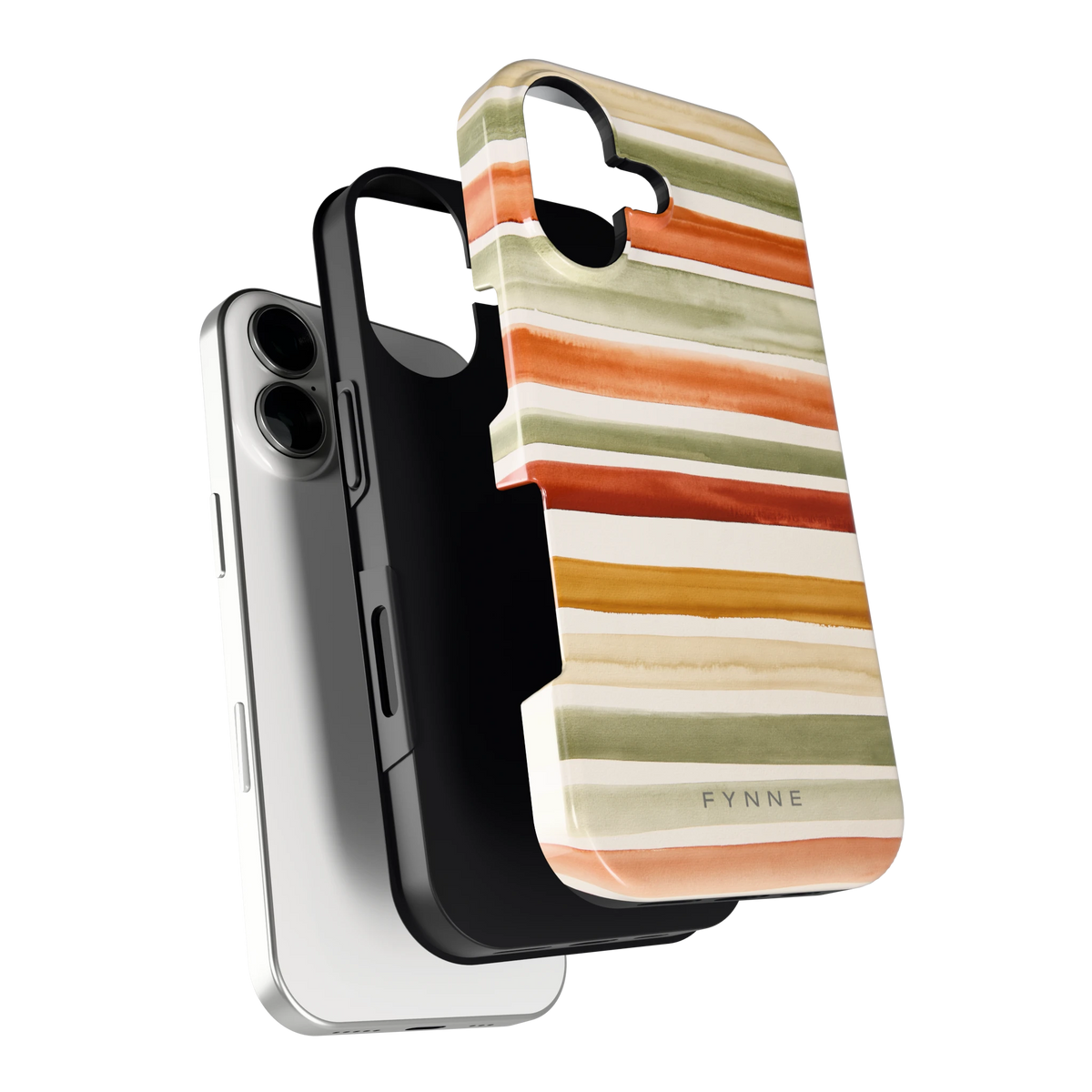 Aquarelstrepen hoesje voor iPhone 17, los van de telefoon