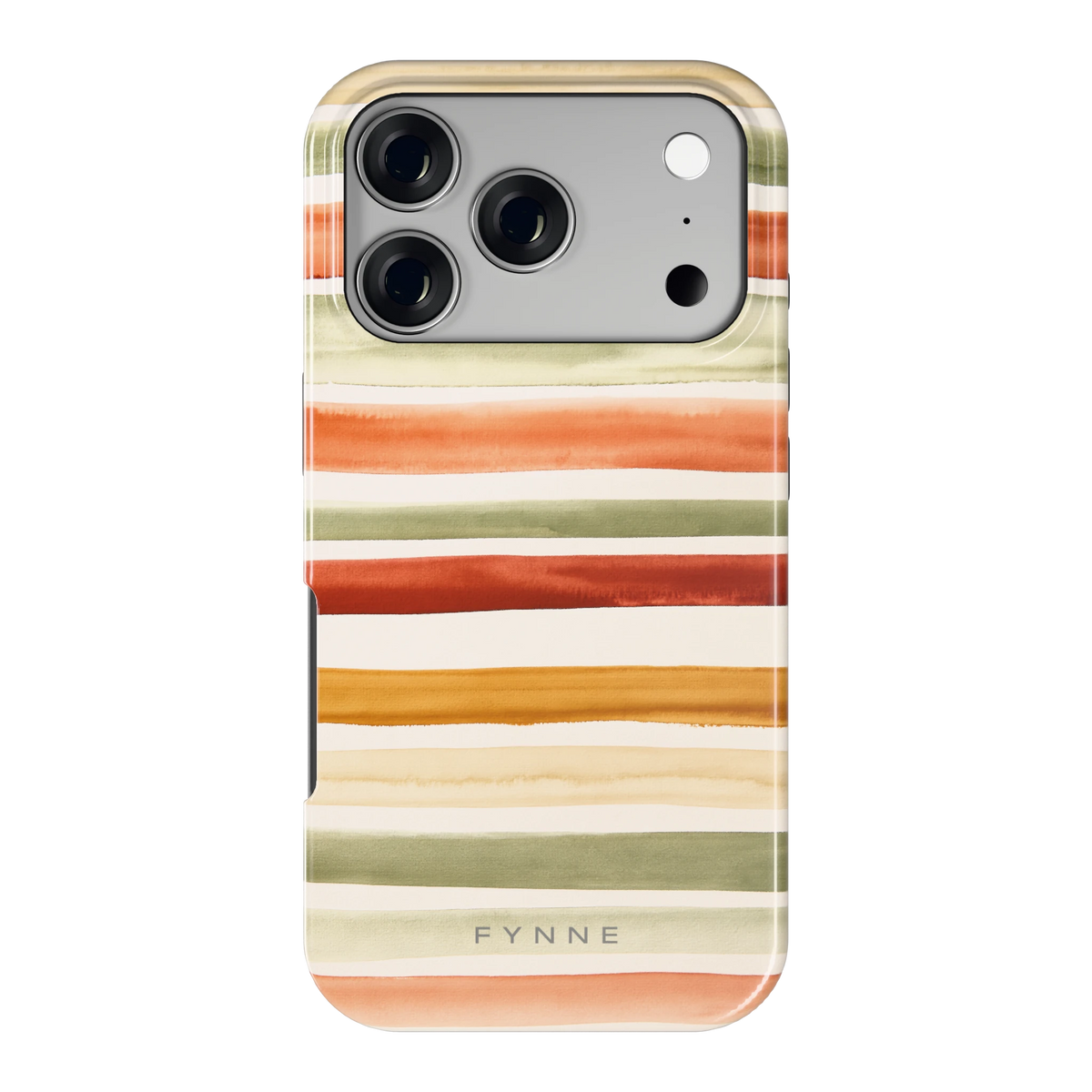 Aquarelstrepen hoesje voor iPhone 17 Pro, achterkant