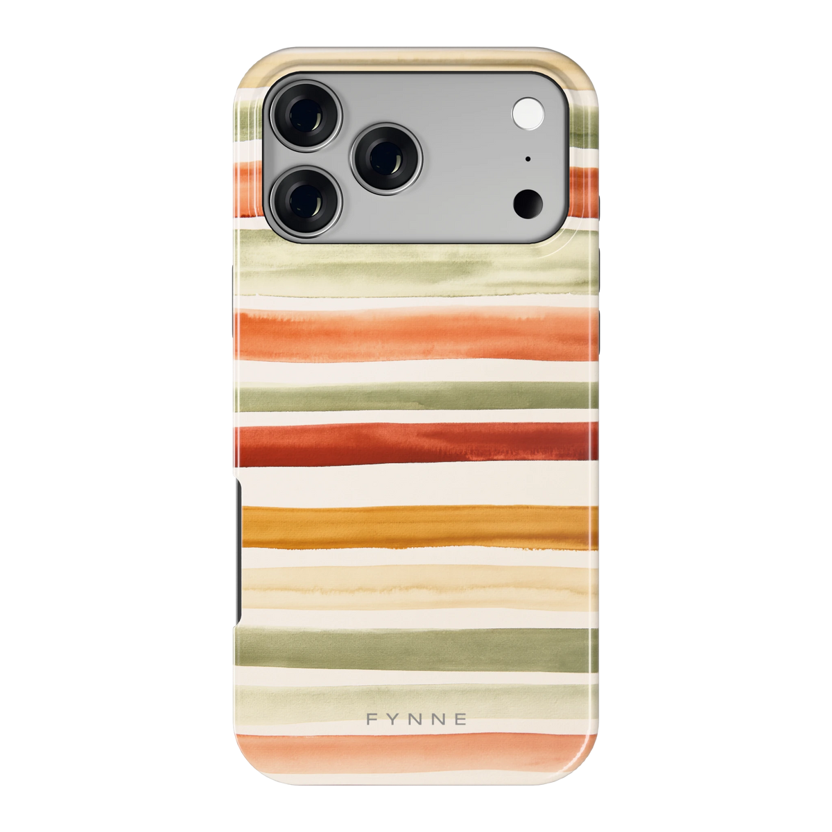 Aquarelstrepen hoesje voor iPhone 17 Pro Max, achterkant