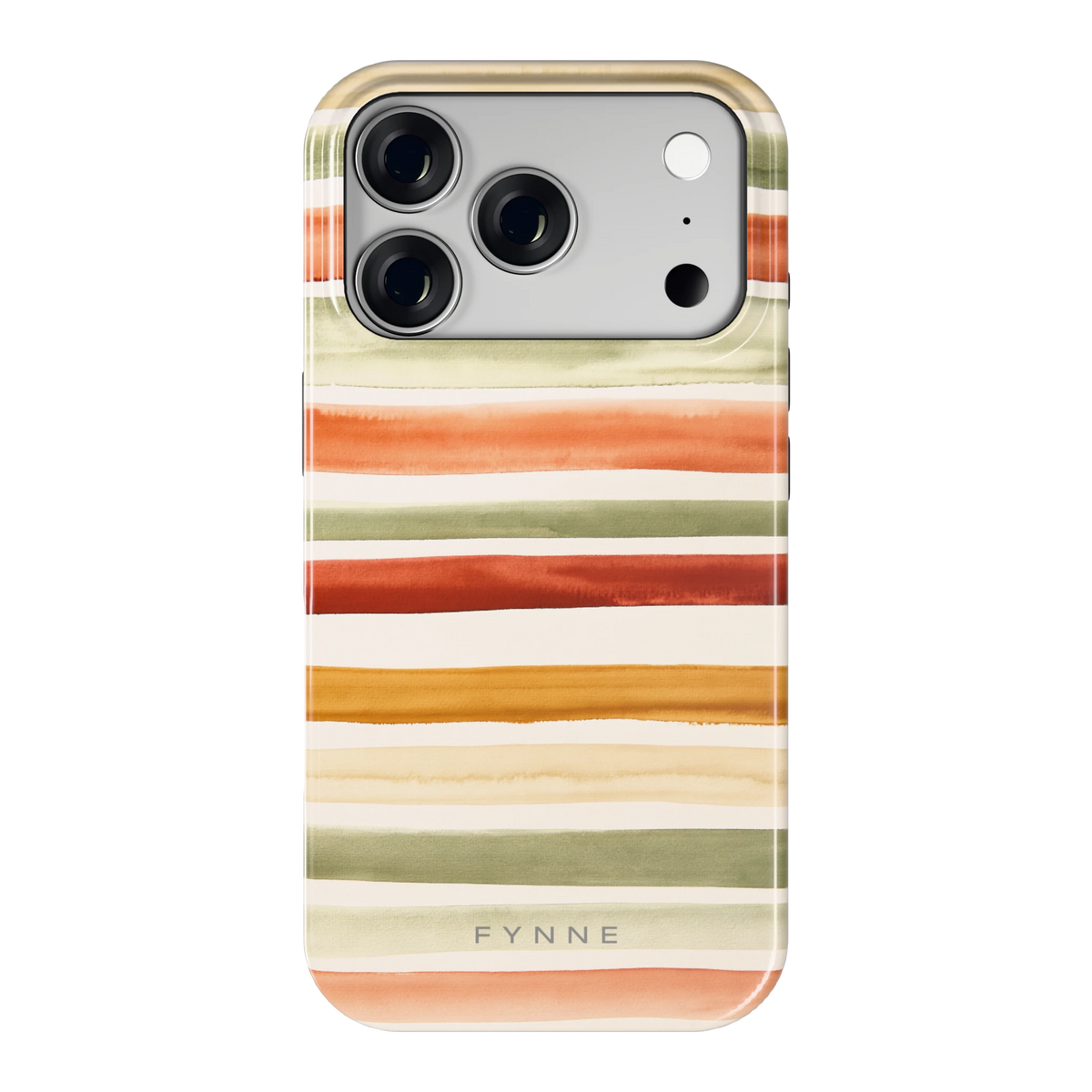 Aquarelstrepen hoesje voor iPhone 18 Pro, achterkant