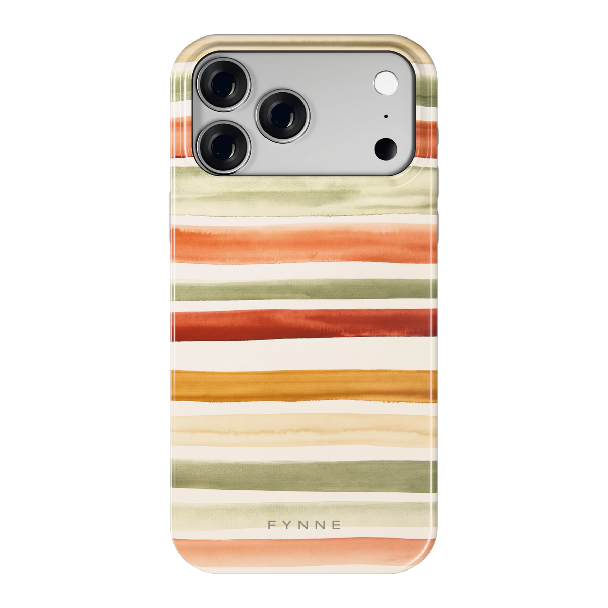 Aquarelstrepen hoesje voor iPhone 18 Pro Max, achterkant