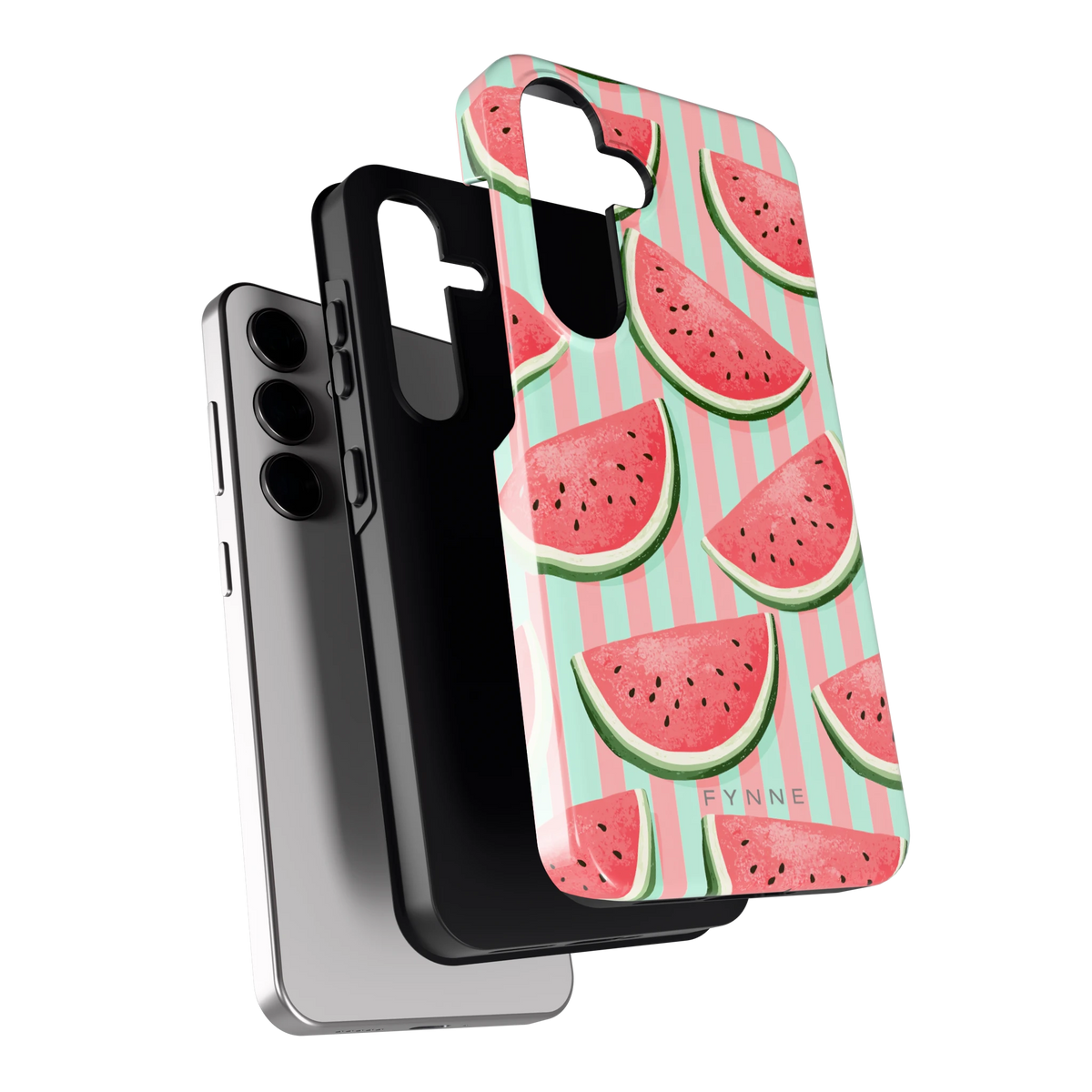 Watermeloenstrepen hoesje voor Galaxy S24, los van de telefoon