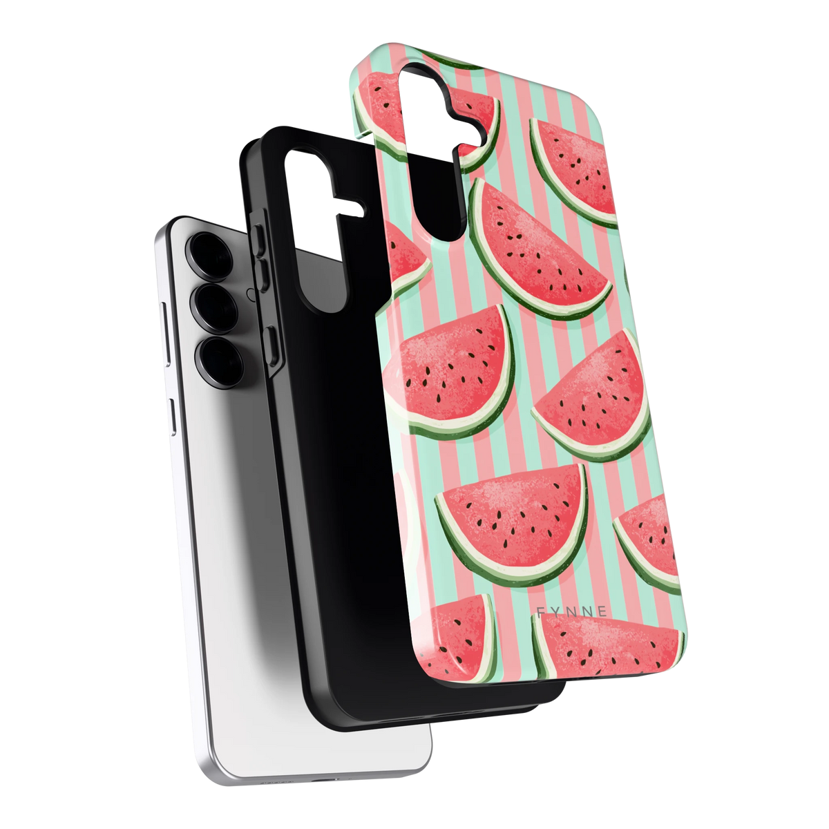 Watermeloenstrepen hoesje voor Galaxy S25 FE, los van de telefoon