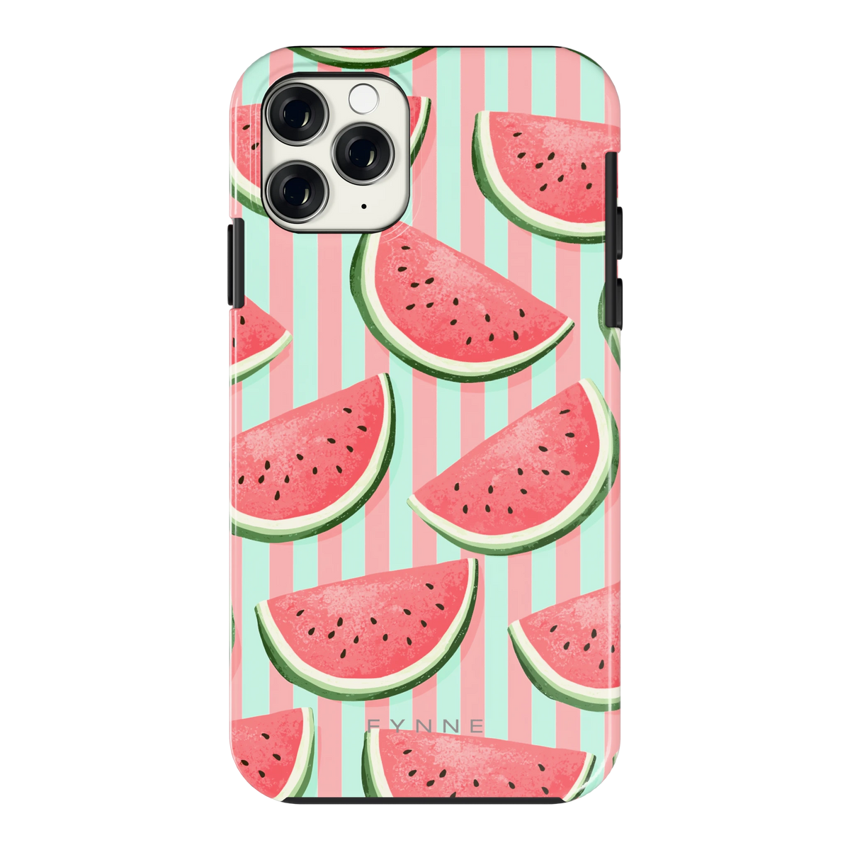 Watermeloenstrepen hoesje voor iPhone 11 Pro, achterkant