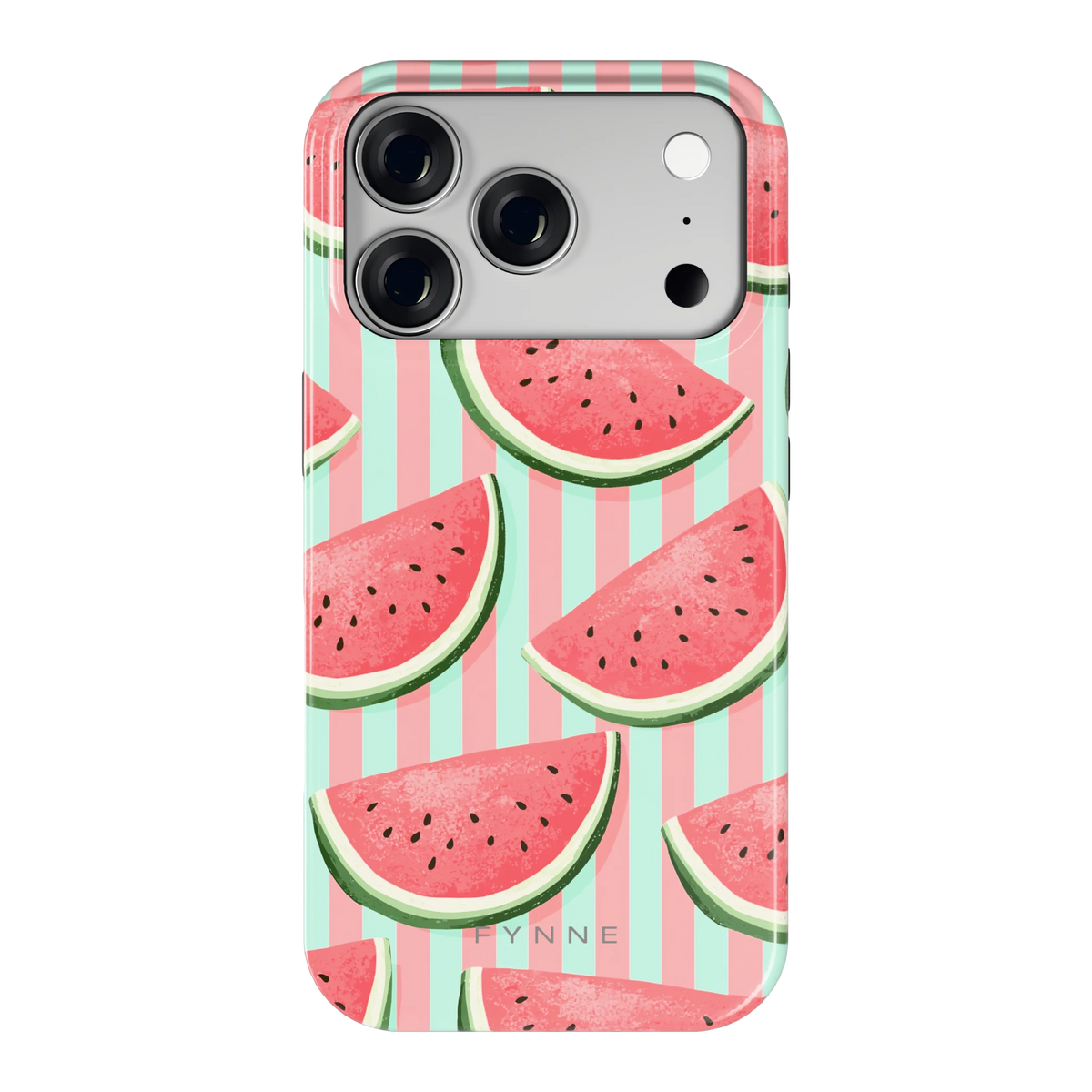 Watermeloenstrepen hoesje voor iPhone 18 Pro, achterkant