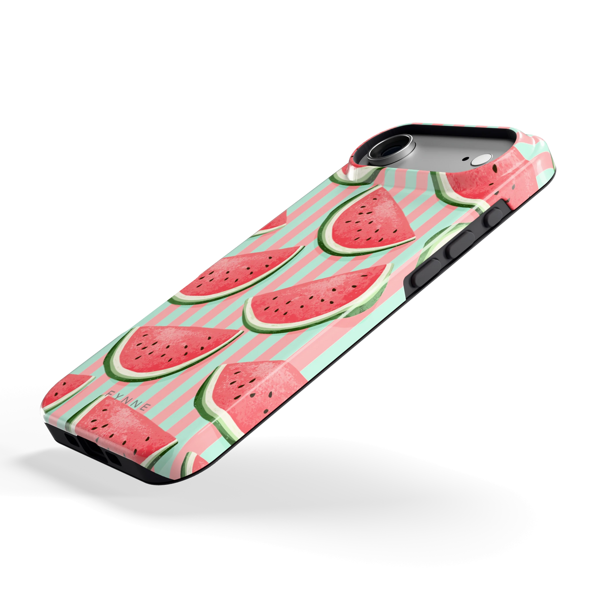Watermeloenstrepen hoesje voor iPhone Air, schuin