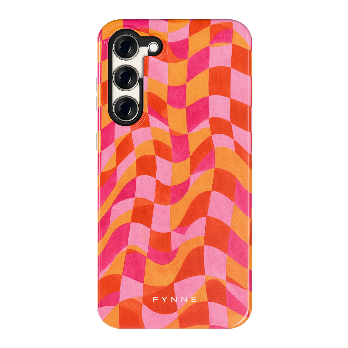 Golvende Blokken hoesje voor Galaxy S23+, achterkant