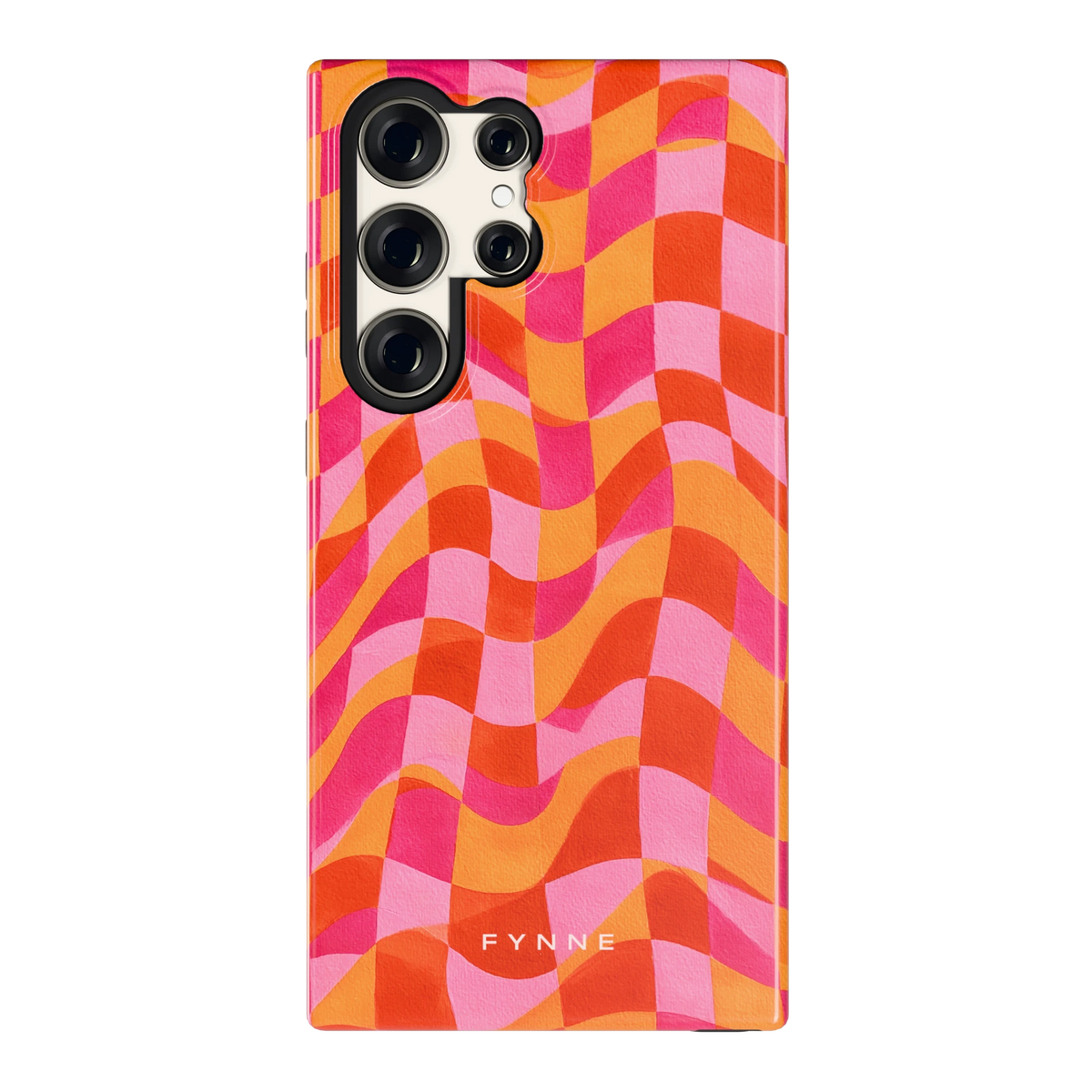 Golvende Blokken hoesje voor Galaxy S23 Ultra, achterkant