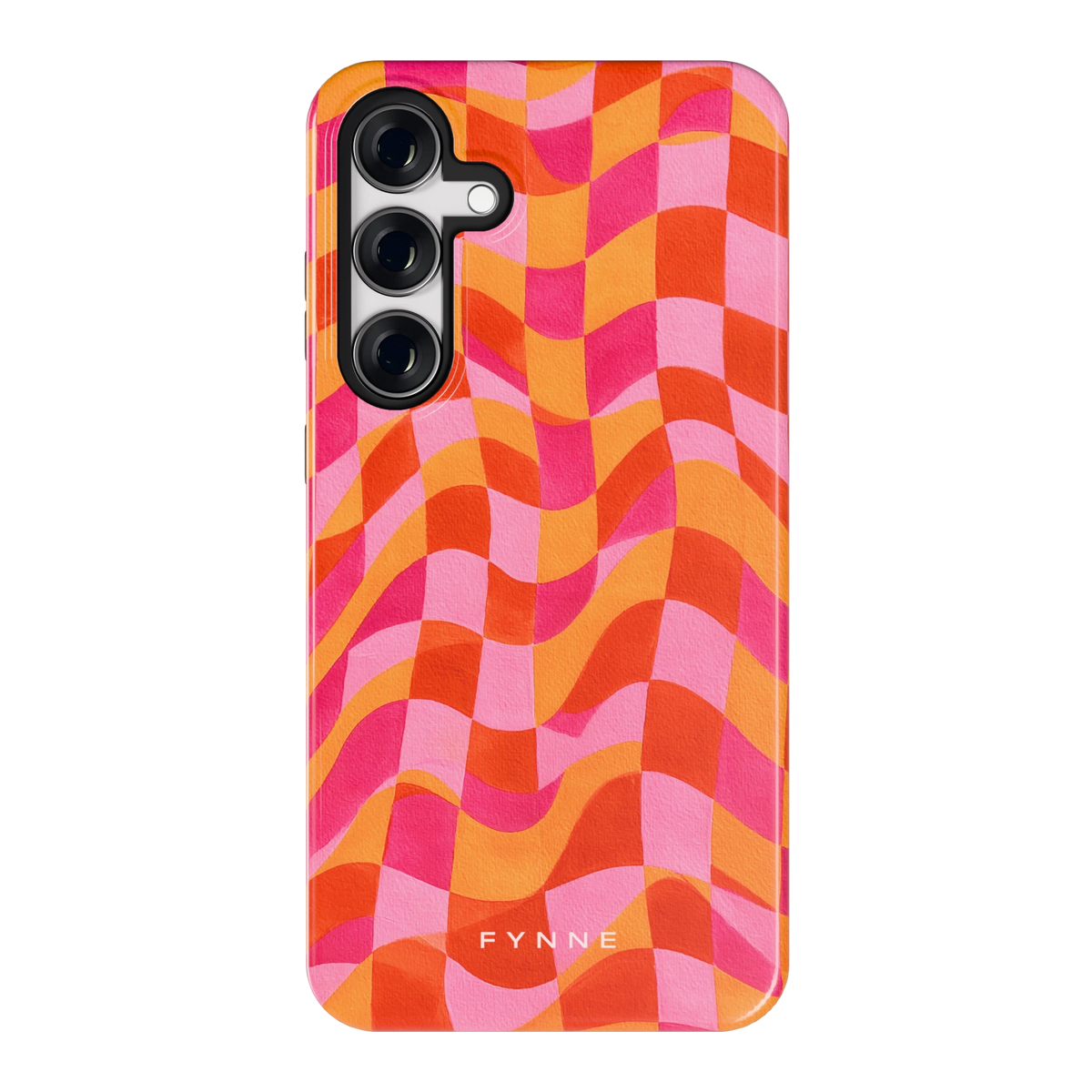 Golvende Blokken hoesje voor Galaxy S24+, achterkant