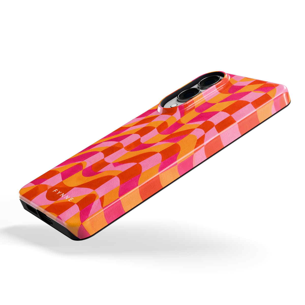 Golvende Blokken hoesje voor Galaxy S25 Edge, schuin