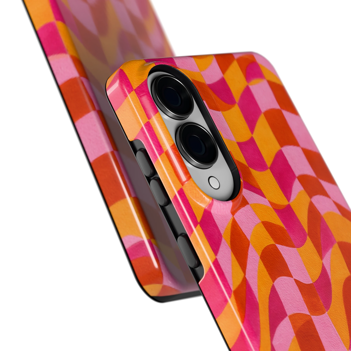 Golvende Blokken hoesje voor Galaxy S25 Edge, close-up