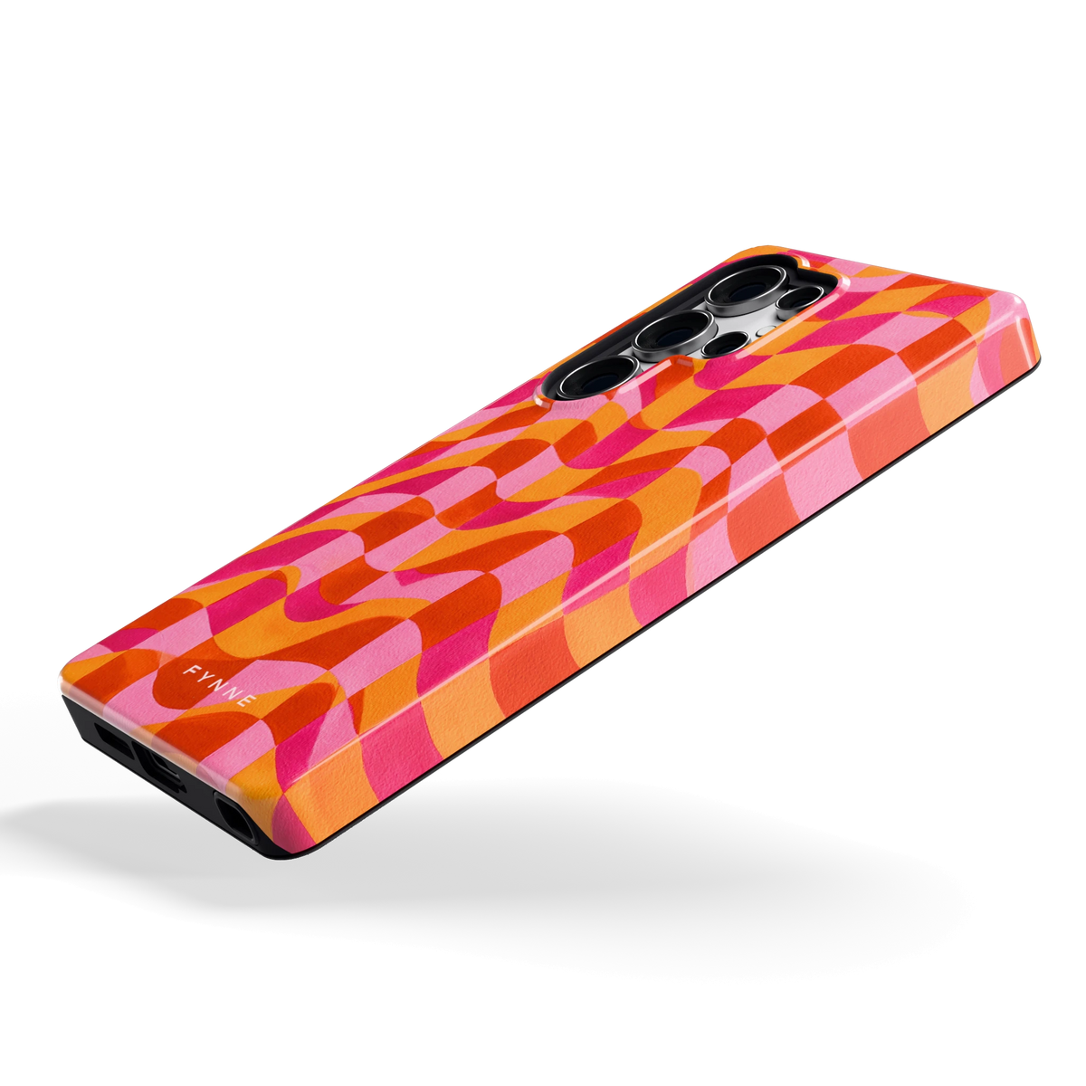 Golvende Blokken hoesje voor Galaxy S25 Ultra, schuin