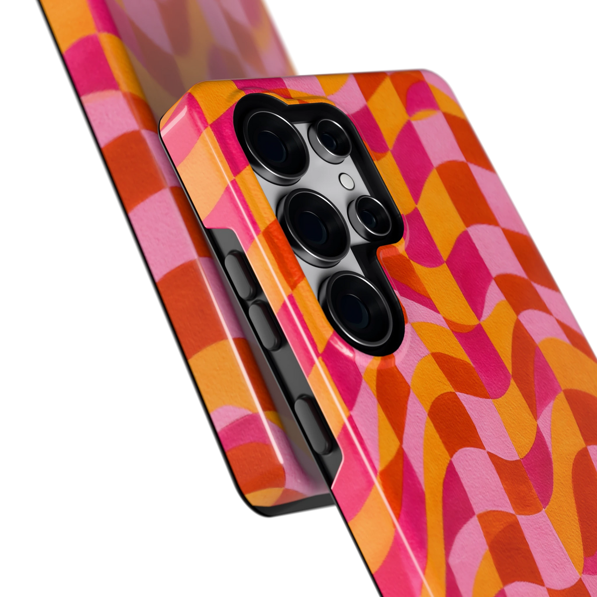Golvende Blokken hoesje voor Galaxy S25 Ultra, close-up