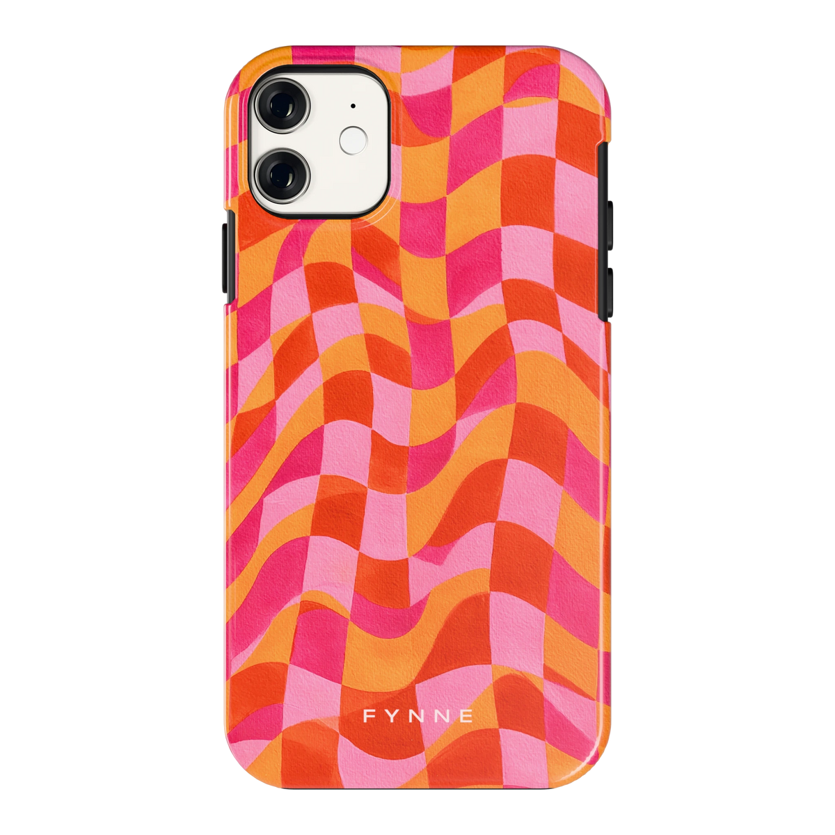 Golvende Blokken hoesje voor iPhone 11, achterkant
