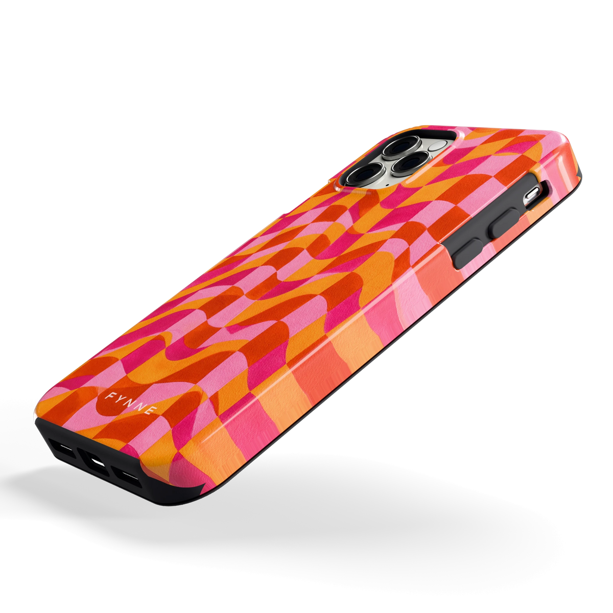 Golvende Blokken hoesje voor iPhone 11 Pro, schuin